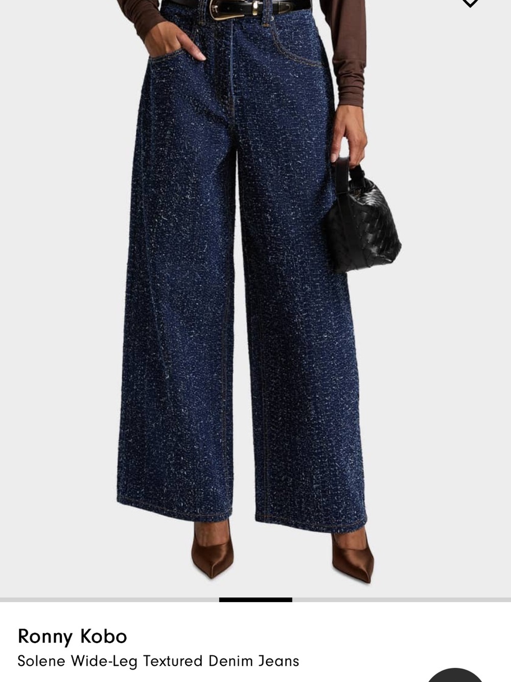 Torn by Ronny Kobo Light Blue Speckled Denim